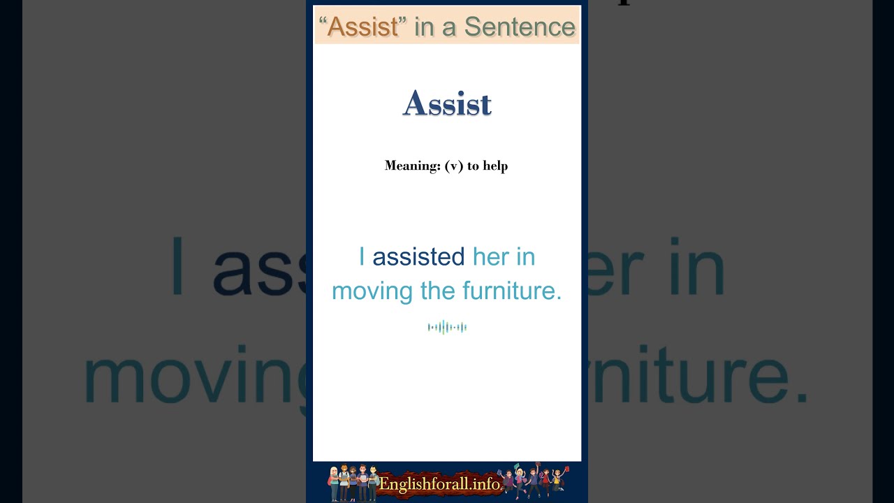 Assist Meaning Assist In A Sentence Most Common Words In English Assist Meaning Assist In A Sentence Most Common Words In English