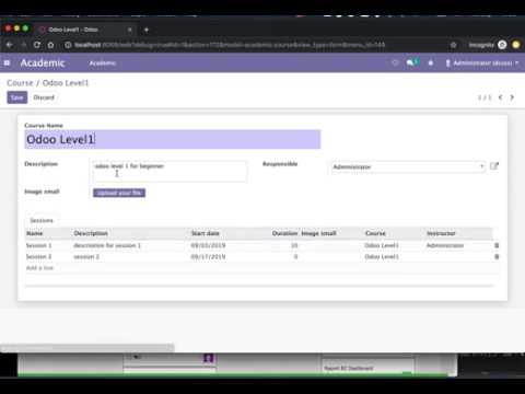 StarUML Odoo Generator - Academic Addon Part 3