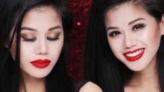 HOLIDAY GLAM MAKEUP Tutorial | Easy & Soft 👄