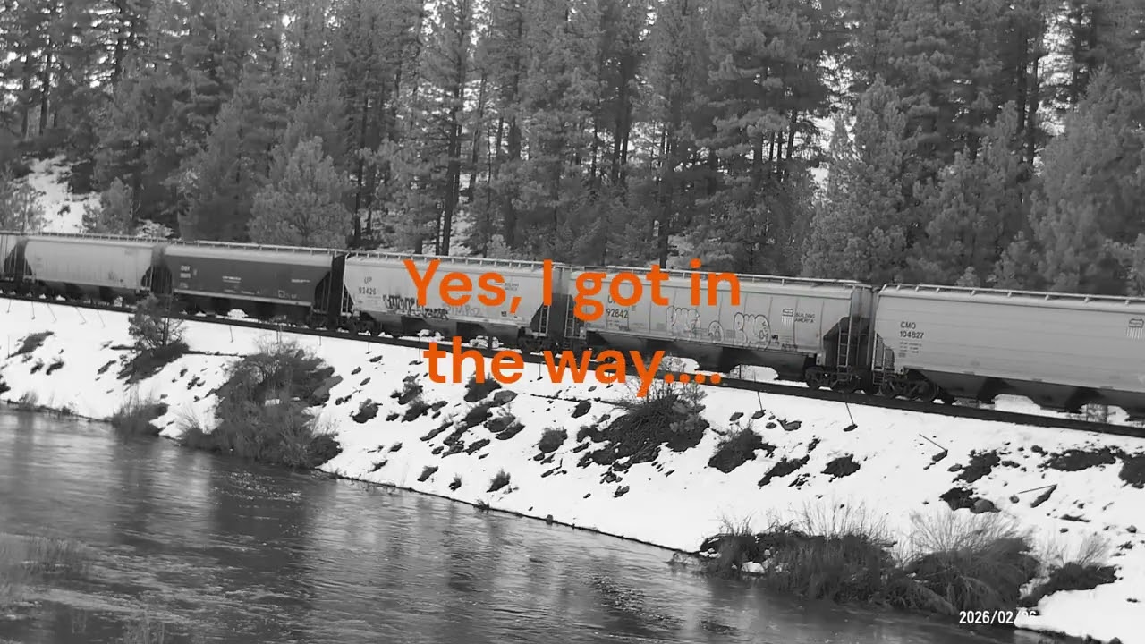 B&W WB on the UP at Rocky point road