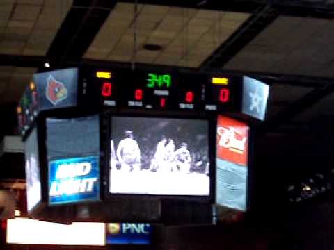 Opening Ceremony UofL vs Syracuse Final Game in Fr...