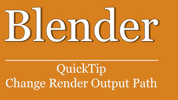 QuickTip #170 - Blender Python Scripting Tutorial - Change Render Outputpath