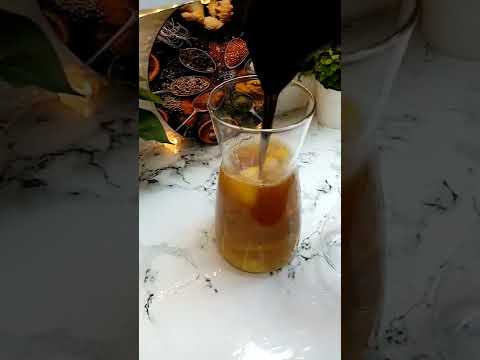 آسهل طريقه لعمل الشاي بالبرتقال آيس تي بالبرتقال لمحبي شاي النكهات