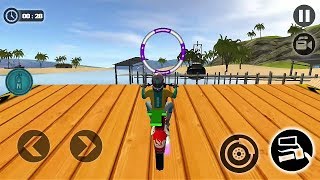 Beach Water Surfer Bike Racing Challenging game | 3d Bike Racing game | Bike games -Android Gameplay screenshot 5