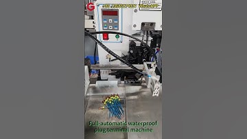 Full-automatic waterproof plug terminal machine #wireharnessmachine#WireProcessing #CrimpingMachine