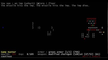DoomRL Playthrough: HMP Cateye - Darkness [2/4]