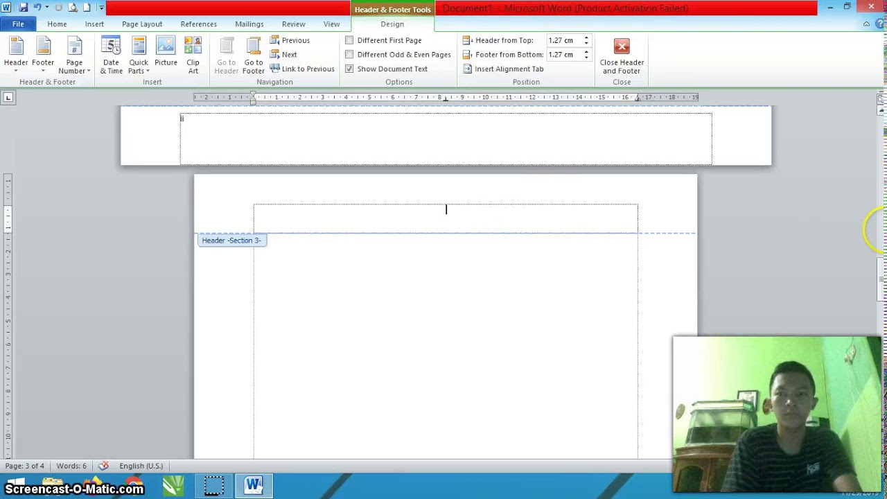 Page break dan Page Number Ms.Word