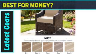 Outdoor Deep Seat Cushion Set, 24x24 Inch, Beige, Set of 6 | Best Comfort Upgrade