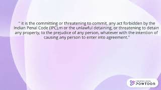 what is  coercion