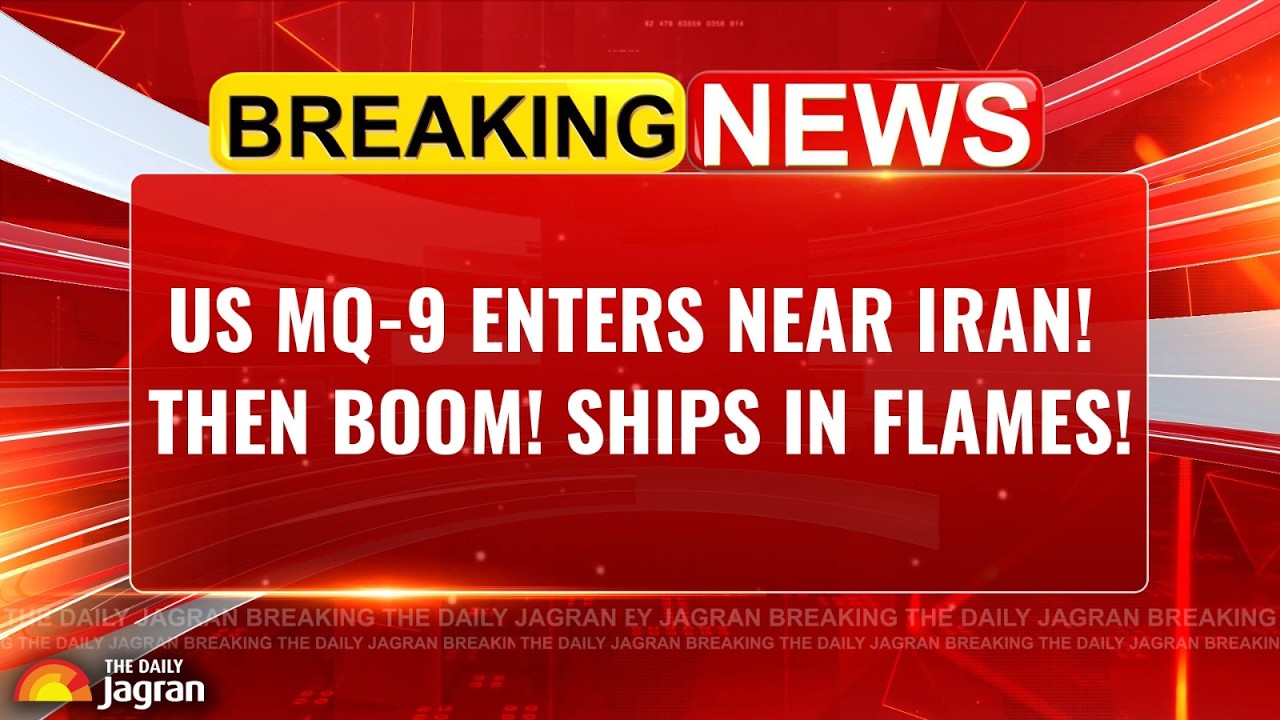 US MQ-9 Penetrates Near Iran, Then Boom! | On Cam: All Ships Burn In Hormuz Again!