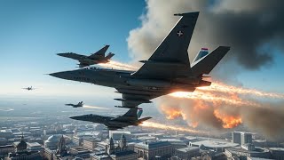 INVINCIBLE! 350 US fighter VS Russian Anti-Air weapons in Kyiv - Arma 3