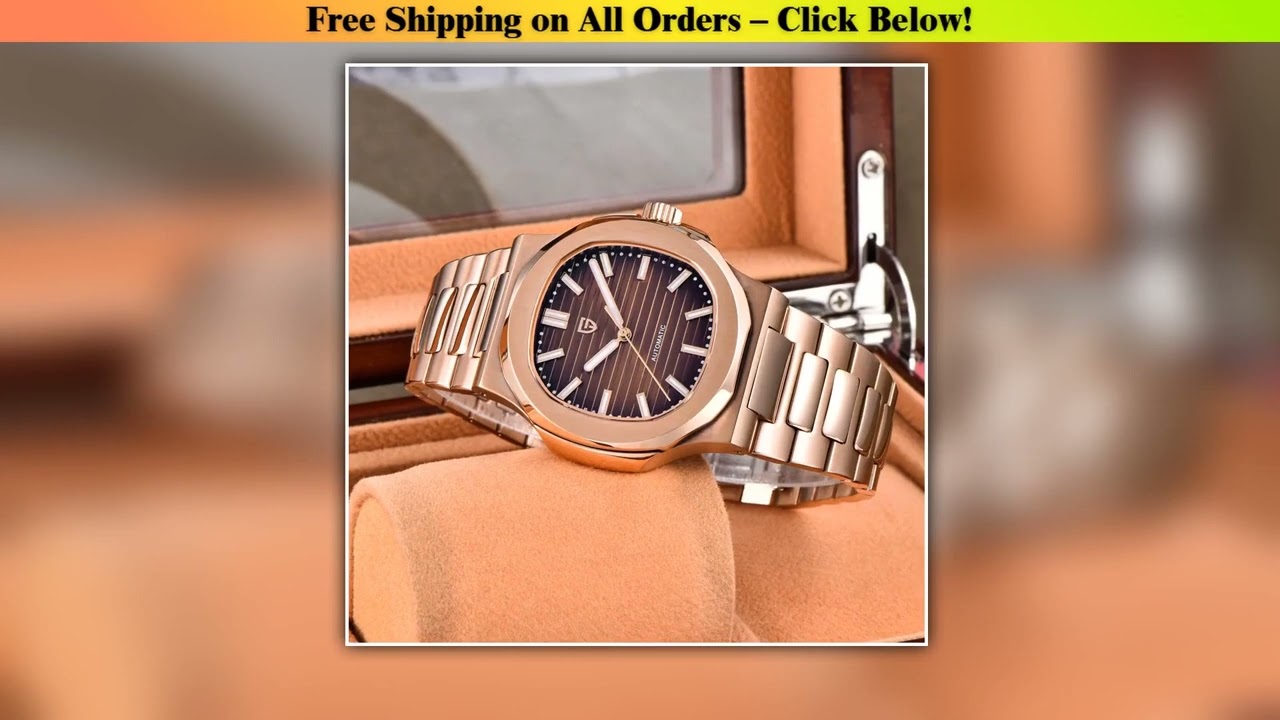 PAGANI DESIGN NewRose Gold Luxury Seagull ST6 Men watch Mechanical Automatic Watch Sapphire