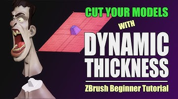 Cut Your Models with Dynamic Thickness in Zbrush (Beginner)