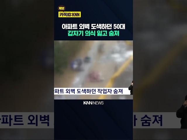 아파트 외벽 도색하던 작업자 숨져 / KNN