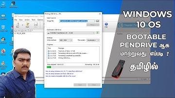 How to make a Bootable pendrive ( windows 10 OS) TAMIL !