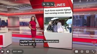 South Korea expands highest-level heat alert to cover all of Seoul | East Asia Tonight 4 Aug 2026