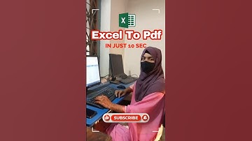 Excel To Pdf in Just 10 Sec #excel #tips #shortvideo #shorts #short