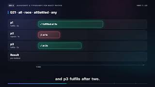 Promise Chaining & Promise.all vs race vs allSettled vs any | React Native Interview (3.7)