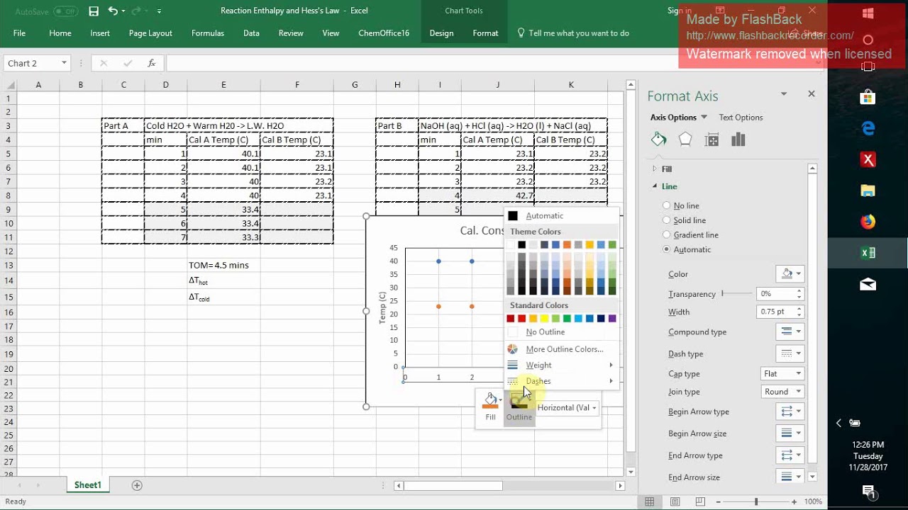 Plotting Multiple Data Sets on a Single XY Graph in Excel (Reaction ...