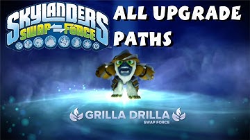 Skylanders Swap Force - Grilla Drilla Top and Bottom Upgrade Paths