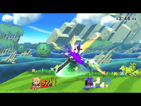 スマブラWiiU クラウドVSルカリオ
