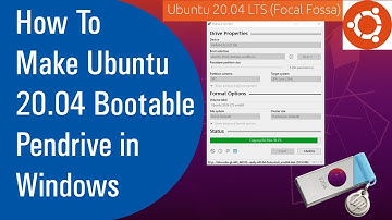 ✔ How To Make Ubuntu 20.04 Bootable Pen drive in Windows (2020)