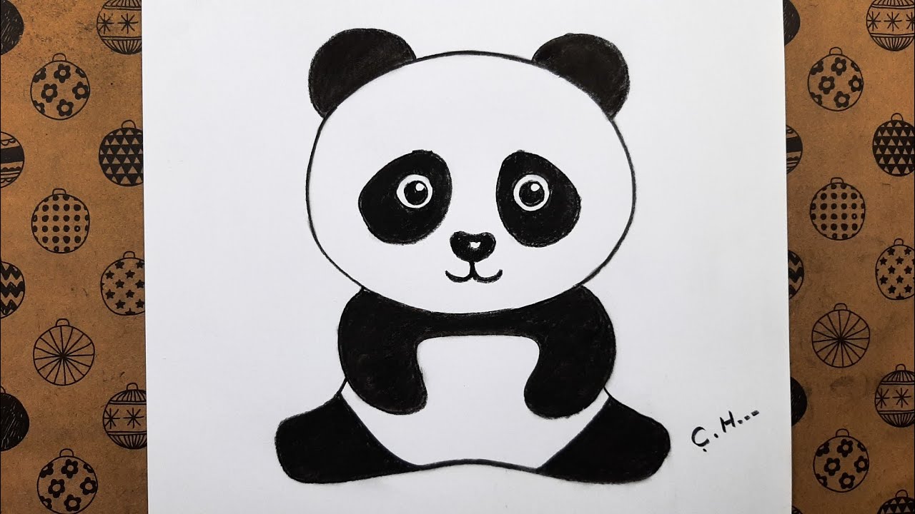 How to Draw a Panda - Easy Drawing Tutorial For Kids