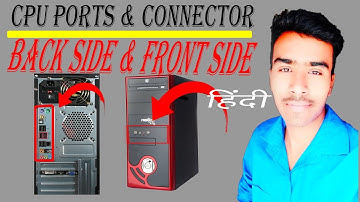 Cpu all ports,  back side and front side