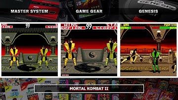 Sega Genesis vs Master System vs Game Gear | Mortal Kombat II