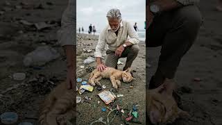 Gentle man help sick cat 😭😭 #cat #transformingtheworldbyhislove #kindness #animals