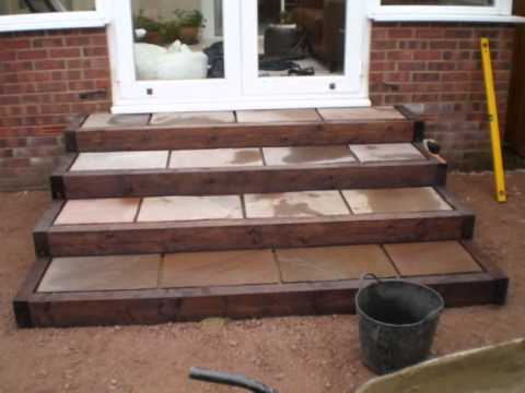 Patio steps garden design.wmv youtube Garden désign patio