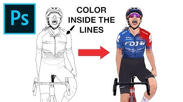 Photoshop Hack: How to Perfectly Color Inside the Lines of Line Art!