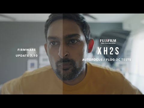 Fujifilm XH2s Autofocus / FLOG 2C Tests - New Firmware Update 7.10 ( Canon C70 feature)
