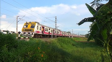 Brand New Colourful Aerodynamic ICF Medha EMU Local Train Dangerously Moving Out Curve Railgate