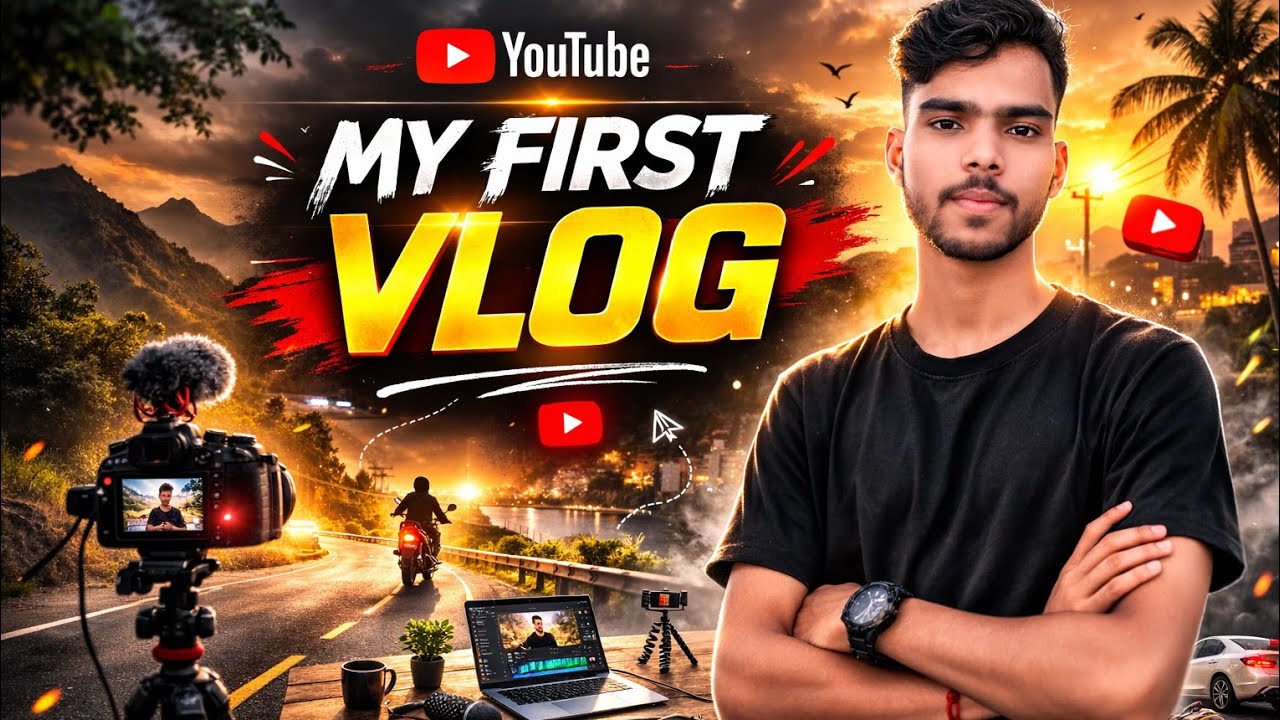 First Vlog Ever 😭 ️ | From Zero to YouTube Journey - YouTube