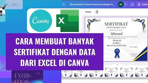 Cara Membuat Banyak Sertifikat dengan Data dari EXCEL di CANVA