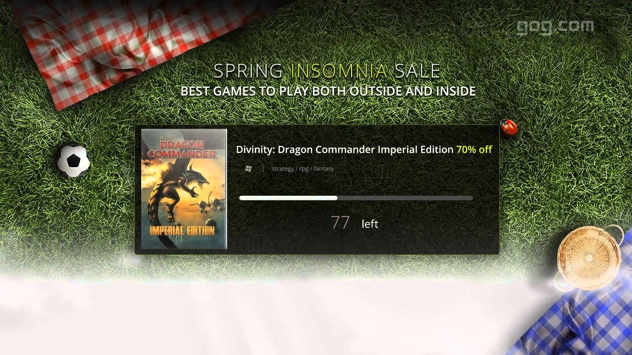 GOG.com Spring Insomnia Sale: 100 Games up to 90% off! - ENDED