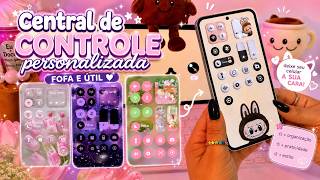 Central de controle personalizada no android fofa, util e linda 🎀✨️