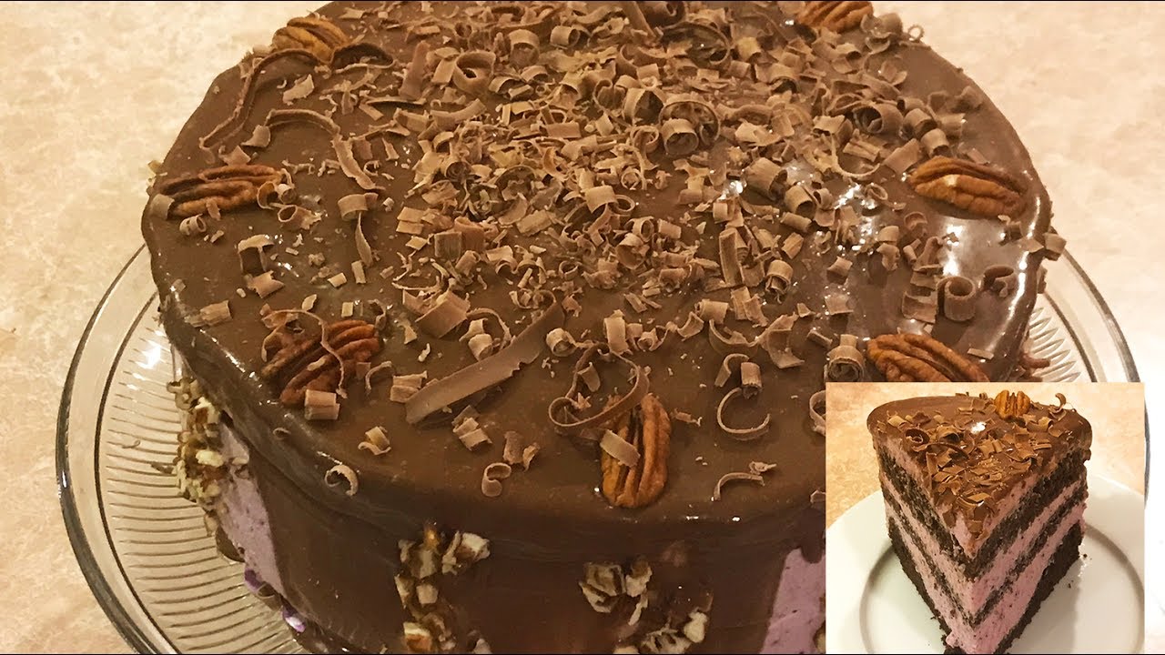 Pastel De Chocolate Relleno De Chesscake