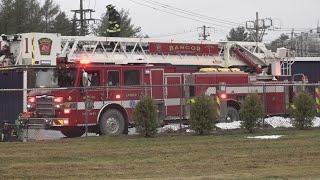 Bangor Fire Department investigating cause of fire at storage facility