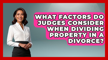What Factors Do Judges Consider When Dividing Property in a Divorce? | Get Divorce Answers