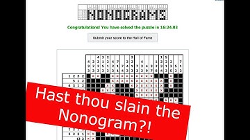 How to triumph over larger Nonogram puzzles.