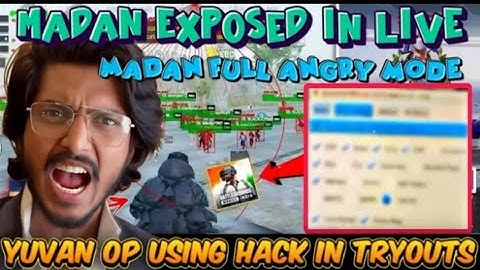 Yuvan Op Using Hack In Tryouts | Exposed Everything in Live 🚨|Madan#pubgmadanop#madan #bgmilive