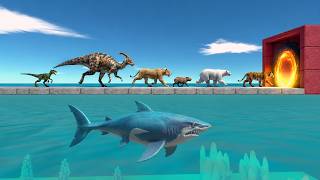 EVOLVE Gate Trap Challenge! Who Reaches the Final Gate? | Animal Revolt Battle Simulator