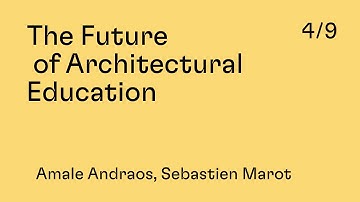 What is Next? 4/9: Amale Andraos & Sebastien Marot
