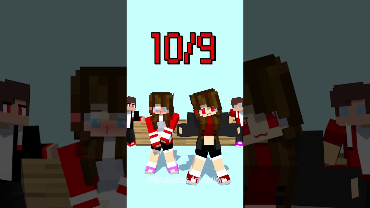 Let's learn how to dance from Dark JJ sister- MAIZEN Minecraft Animation