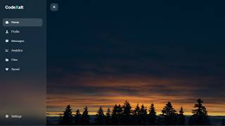 Responsive Sidebar Menu with HTML & CSS | Glassmorphism UI