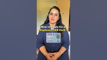 How to Apply for Duplicate PAN Card Online if LOST ! 😱 #shorts