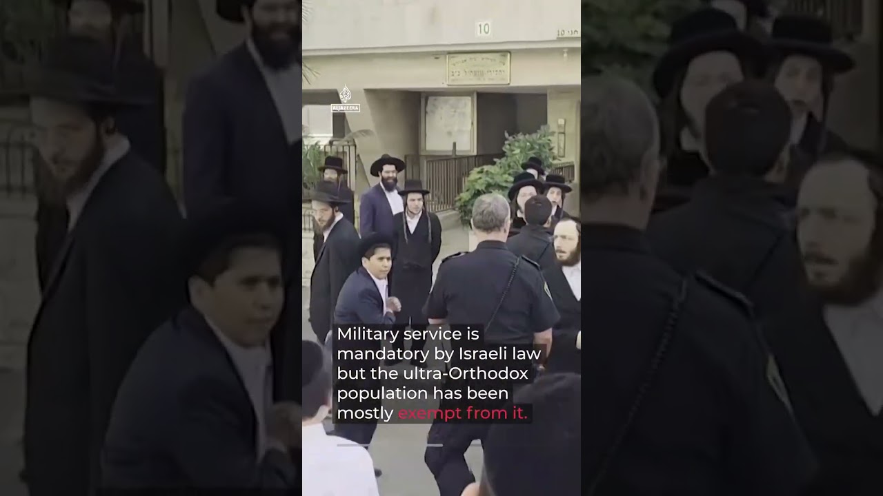 Israeli police clash with ultra-Orthodox protesters over army enlistment | AJ 