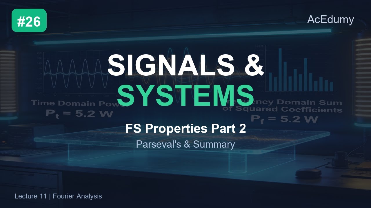 Signals & Systems #26 | FS Properties Part 2 - Convolution, Parseval's & Summary